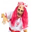 Pink Purge Zombie Maske mit Perücke 1