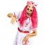 Pink Purge Zombie Maske mit Perücke 2
