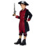 Burgunderroter Pirat Kostüm für Jungen