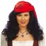 Piratenweib Perücke mit Kopftuch für Damen