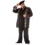 Premium Piraten Mantel schwarz-silber für Herren