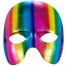 Rainbow Metallic Halbmaske 
