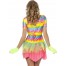 Raver Rainbow Girl Neon Party Kostüm 3