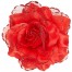 Haarspange mit roter Rose 1