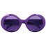 Runde Neon Brille violett