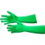 Satin Handschuhe Classic 40cm grün