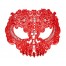 Skull Maske aus roter Spitze 1