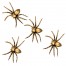 Spinnen gold 5x8cm Halloween Dekoration