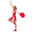 Sternchen Cheerleaderin Damenkostüm-Rot