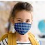 Mund-Nasen-Maske Zauberschule blau für Kinder