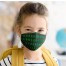 Mund-Nasen-Maske Zauberschule grün für Kinder
