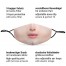 Mund-Nasen-Maske fotorealistische Frau
