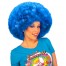 Superlocken Afro Perücke blau 1