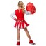 Tanzende Cheerleaderin Kinderkostüm Rot