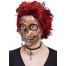 Totenkopf Halloween Maske durchsichtig