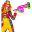 Aufblasbare Clown Trompete pink