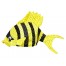 Tropischer Fischhut gelb 3