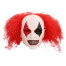 Horror Clown Latexmaske mit Haaren