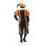 Schwarzer Piet Deluxe Kostüm orange