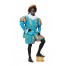 Schwarzer Piet Premium Deluxe Kostüm blau