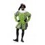 Schwarzer Piet Premium Deluxe Kostüm grün
