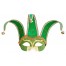 Venezianische Augenmaske Uccello Verde 1