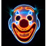 Smiling Face LED Clownsmaske