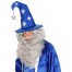 Zauberer Hut blau mit Sternen 4