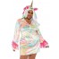 Rainbow Unicorn Einhorn Kostüm Plussize