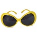 70er Disco Sonnenbrille gelb