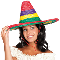 Sombrero mit mehreren Farben
